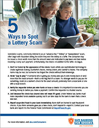 Resource: 5 Ways to Spot a Lottery Scam