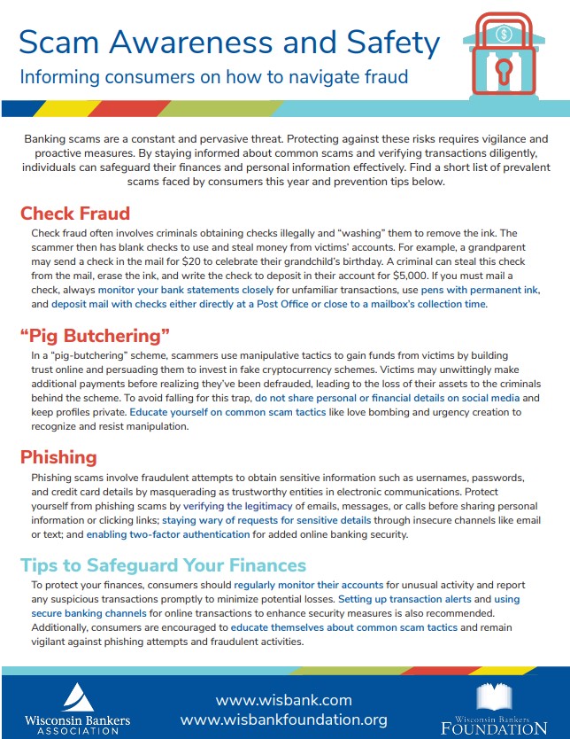 thumbnail of scam awareness and safety