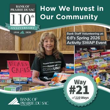 Way #21 - Bank Staff Volunteering at 6:8's Spring 2026 Activity SWAP Event.